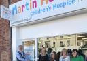 Mayor of Northallerton, Cllr Phil Eames, opens the new Martin House shop, with staff Rebecca Wynne, director of income generation, Angela Clarke, shop manager, and assistant managers Ruth Littlewood and Stephanie Spittle