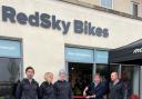 Vet Julian Norton officially opened Red Sky Bike Store in Thirsk