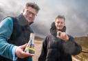 Weardale Lithium’s Stewart Dickson (left) with a sample of the geothermal brine and Watercycle Technologies’ Dr Seb Leaper with the lithium carbonate, on the site in Weardale