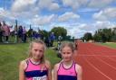 U13 Girls 800m 1st Georgia Raw and 2nd Isabelle Smith at the NEYDL