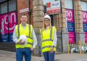 Chris Hunter and Louise Thorpe, outside the building in High Row that will become the new branch – Picture: Chris Barron