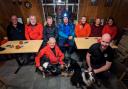 Swaledale Mountain Rescue Team after a traing exercise