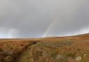A rainbow over Kildale Moor