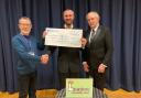 A cheque was presented by the Freemasons to Leyburn Community Shed