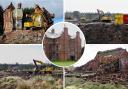 The former St Peter's School, in Gainford, is demolished