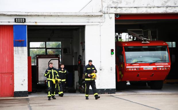 Darlington and Stockton Times: The fire station at Teesside Airport Picture: SARAH CALDECOTT