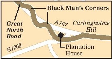 Black Mans Corners, between Great Smeaton and Darlington