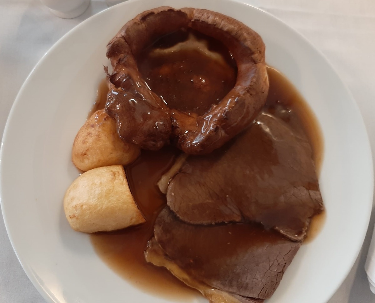 Roast beef and a Yorkshire pudding on a Friday, because, well, why not?