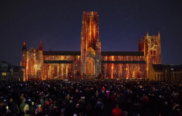 Darlington and Stockton Times: Durham's Lumiere event. Picture: NORTHERN ECHO.