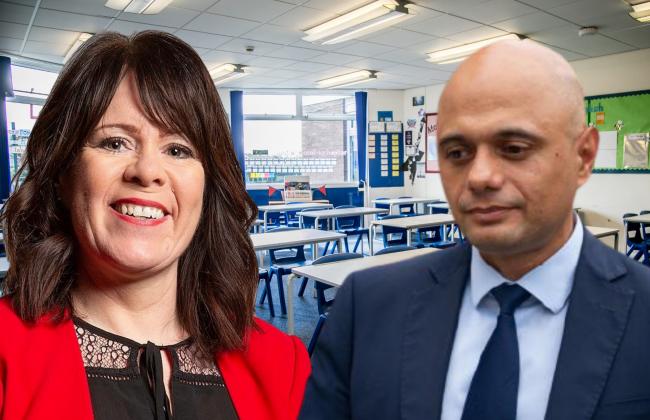 Labour MP for Durham, Mary Foy, left, and Health Secretary Sajid Javid Pictures: NORTHERN ECHO