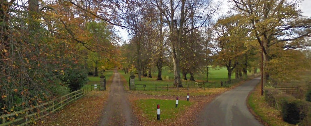 The gateposts at the entrance to Langton Hall. Picture: Google StreetView