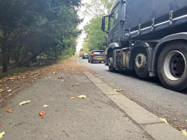 The A67 path on the road between Kirklevington and Yarm Picture: TEESSIDE LIVE