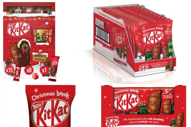 Kit Kat Secret Santa range. Credit: Nestle