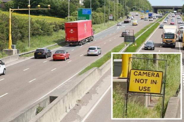 Darlington and Stockton Times: The speed cameras along the A1 between Birtley and Coal House in Tyne & Wear Pictures: SARAH CALDECOTT