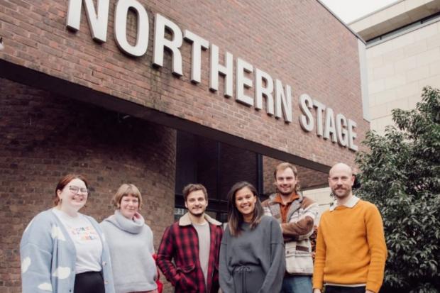 Darlington and Stockton Times: Northern Stage - The cast and team of The Invisible Man: Picture: NORTHERN STAGE FACEBOOK