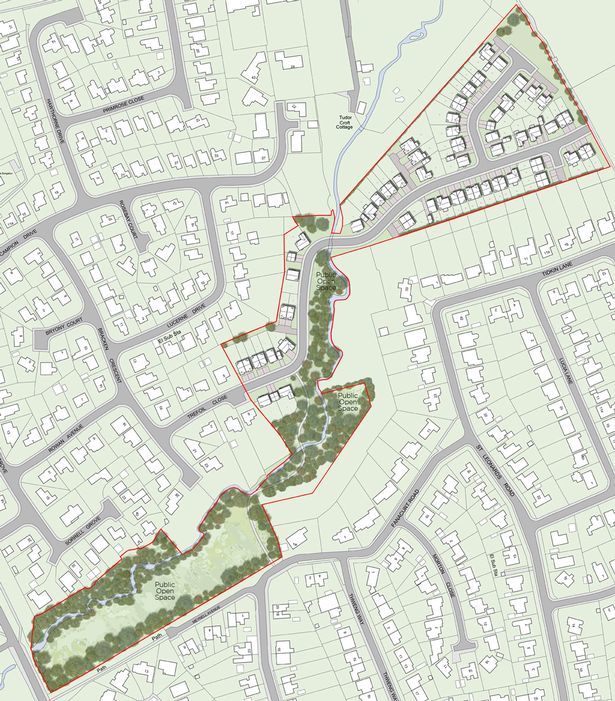 An overview of the planned building area in Guisborough
