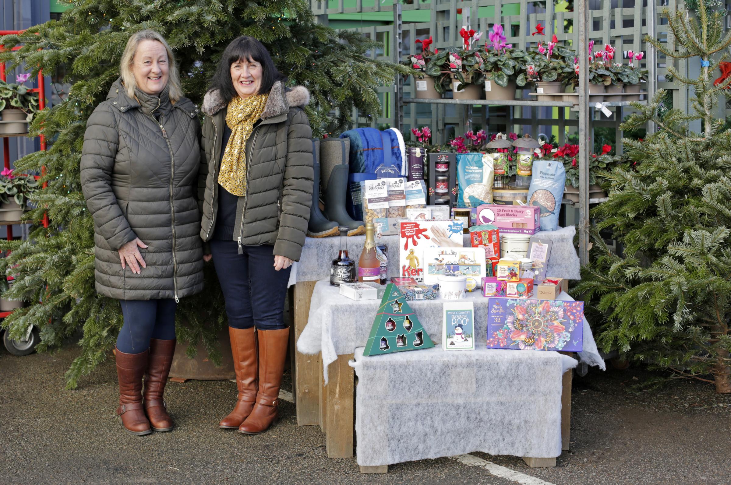 Winner Anne Scott and nominee Lynn Metcalfe (left) with the prize hamper at Mole Country Store in Piercebridge Picture: STUART BOULTON