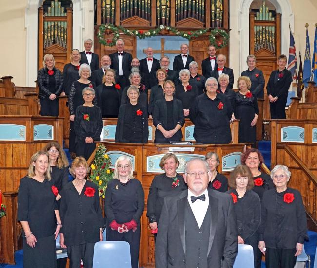 Guisborough Choral Society with conductor John Dixon in the foreground