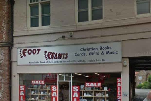 Darlington and Stockton Times: Footprints Christian Bookshop has been on Skinnergate in Darlington for 30 years. Picture: GOOGLE MAPS