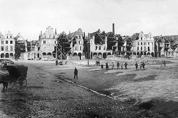 Devastated Arras is just four kilometres from the village of Mercatel which Darlington adopted 100 years ago