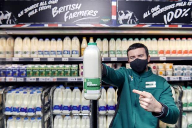 Darlington and Stockton Times: Morrisons is to scrap “use by” dates on most of its milk in a bid to reduce food waste. (PA/Morrisons)