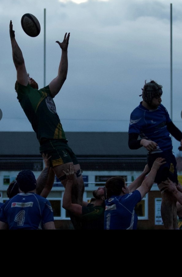 Iain Swall collecting a lineout ball
