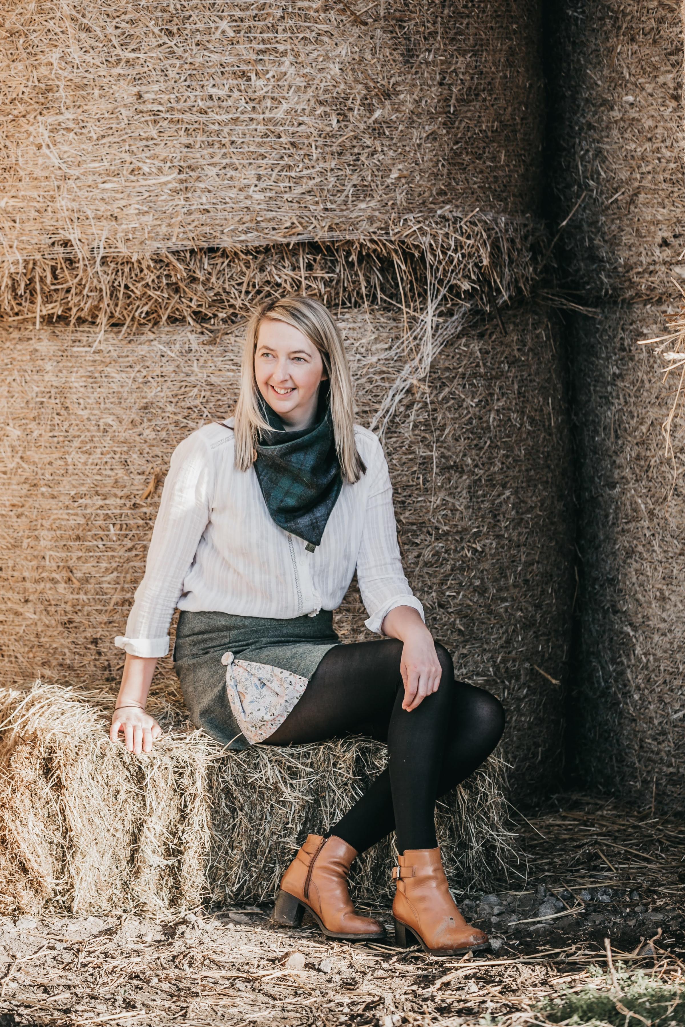 Sarah Garbutt makes clothing and accessories from Yorkshire tweed Picture: SARAH CALDECOTT