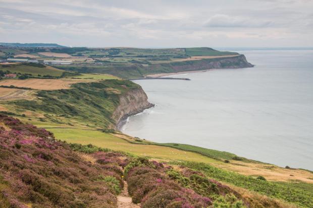 Darlington and Stockton Times: John Carter, of Stockton, was walking on the Cleveland Way between Skinningrove and Boulby for this shot, taken looking back towards Skinningrove from near the top of Boulby cliffs.