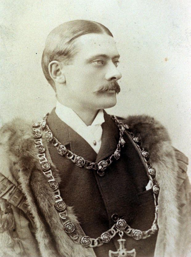 Darlington and Stockton Times: Joseph Albert 'Jack' Pease, when Darlington's youngest mayor in 1889. He became the first chairman of the British Broadcasting Company