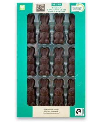 Darlington and Stockton Times: Moser Roth Vegan Belgian Dark Chocolate Office Bunnies 120g. Credit: Aldi