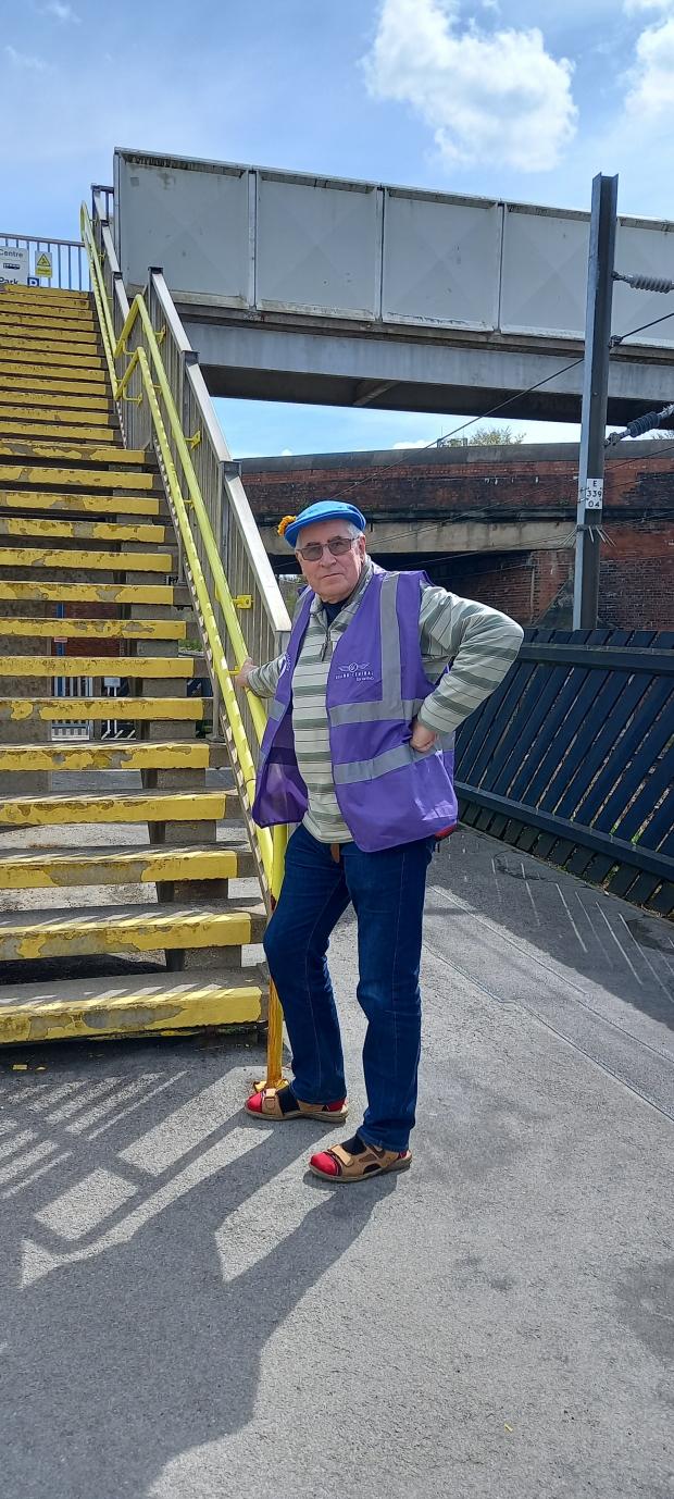 Darlington and Stockton Times: Christopher Purser says Thirsk station is a no go area for people with mobility problems