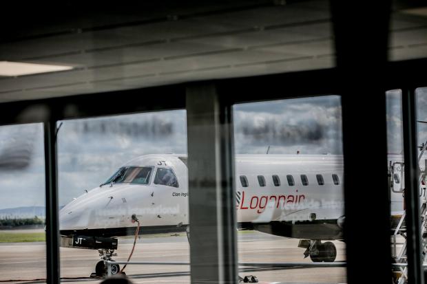 Darlington and Stockton Times: Loganair has pulled out of the Teesside to London Heathrow route. Picture: SARAH CALDECOTT