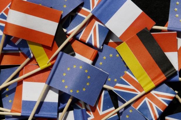 Darlington and Stockton Times: UK and European flags. Credit: Canva