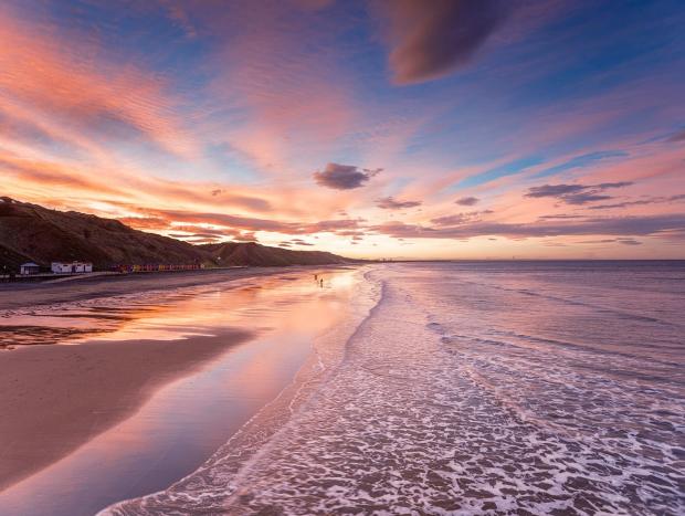 Darlington and Stockton Times: Saltburn-by-the-Sea pictured by Paul Kent on Tuesday evening last week when the region was treated to a stunning sunset