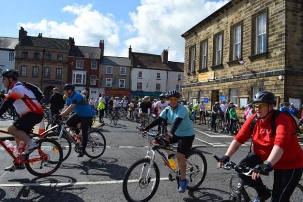 Darlington and Stockton Times: Cyclists enjoying a previous Stokesley Charity Ride