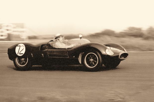 Jimmy Blumer, Darlington's only Formula One racing driver, in action at Catterick in the 1950s