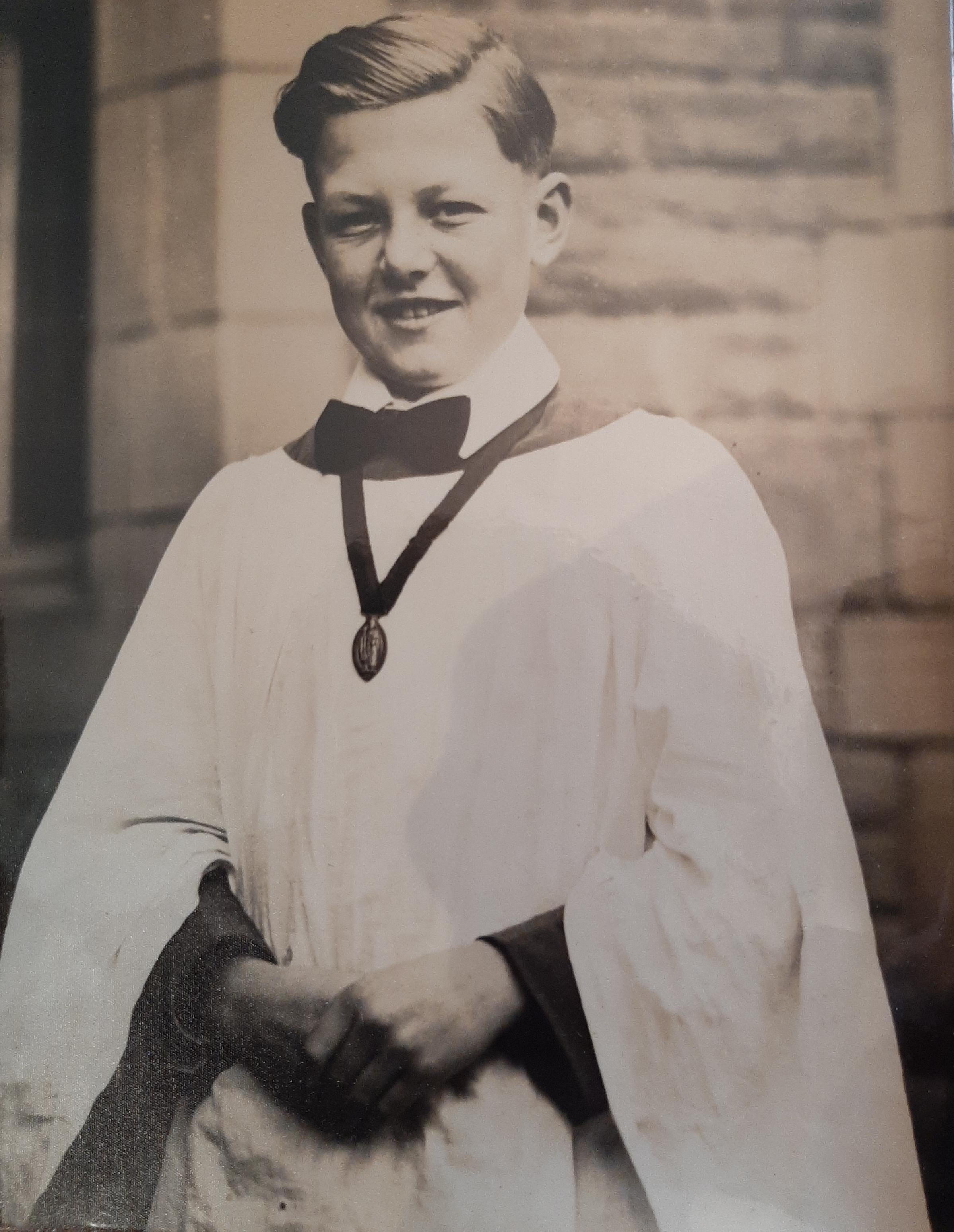 Stanley Roocroft, pictured as a chorister