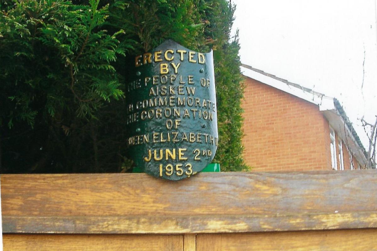 The Coronation Plaque was put onto the parish noticeboard nearly 70 years ago