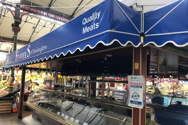 Darlington Market is appealing to local traders to move into the stall formerly occupied by Fenwick’s Family Butcher’s. Picture: The Northern Echo