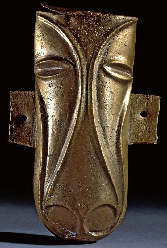 The Stanwick Hoard Horse Mask, which features in Paul Chrystals new book and is now in the British Museum having been discovered at Melsonby in 1845