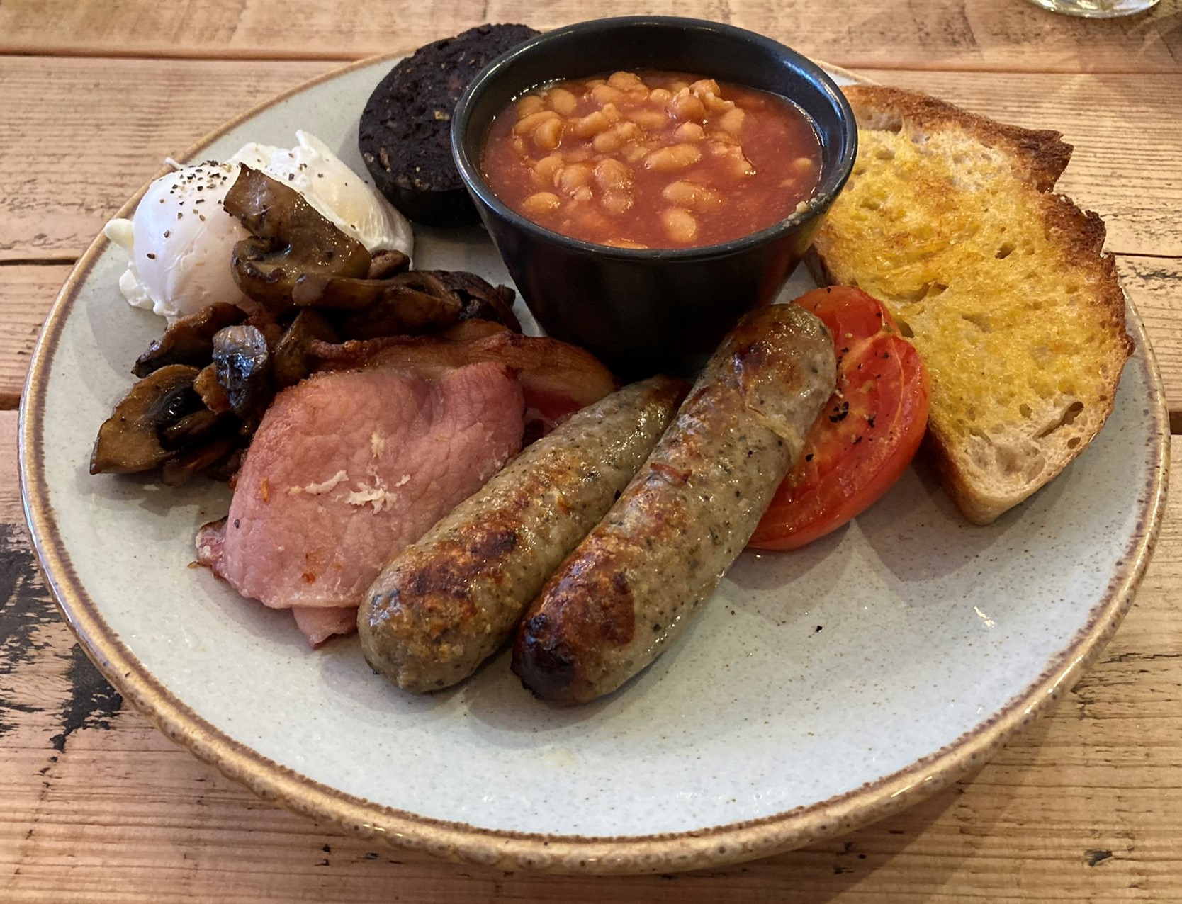 A classic full English at The Wandering Duck