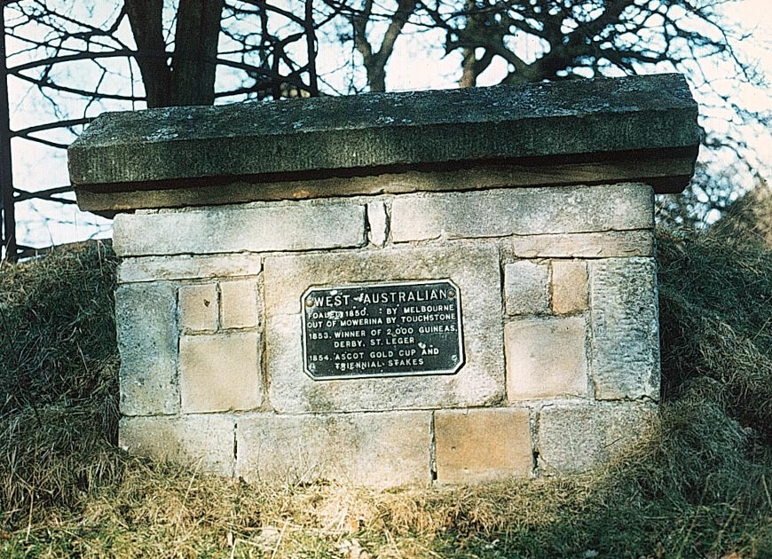The grave of West Australian in the grounds of Streatlam Castle