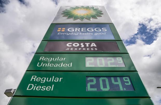 Darlington and Stockton Times: Petrol prices at Wetherby Services on June 8, 2022 (PA)