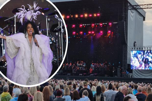 There were no fancy costumes in sight at the Chester-Le-Street Riverside last night, unlike Diana Ross' Glastonbury outfit last weekend (June 26). Pictures: YUI MOK/PA WIRE & DANIEL HORDON