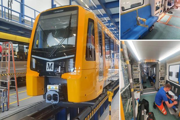 Work is progressing on the new trains. Pictures: NEXUS