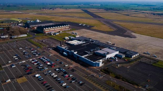 Darlington and Stockton Times: The airport runway at Teesside