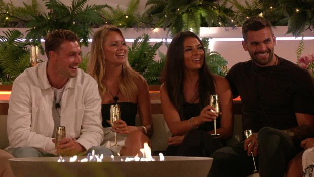 Darlington and Stockton Times: (left to right) Andrew, Tasha, Paige and Adam. Love Island continues on Sunday at 9pm on ITV2 and ITV Hub. Episodes are available the following morning on BritBox (ITV)