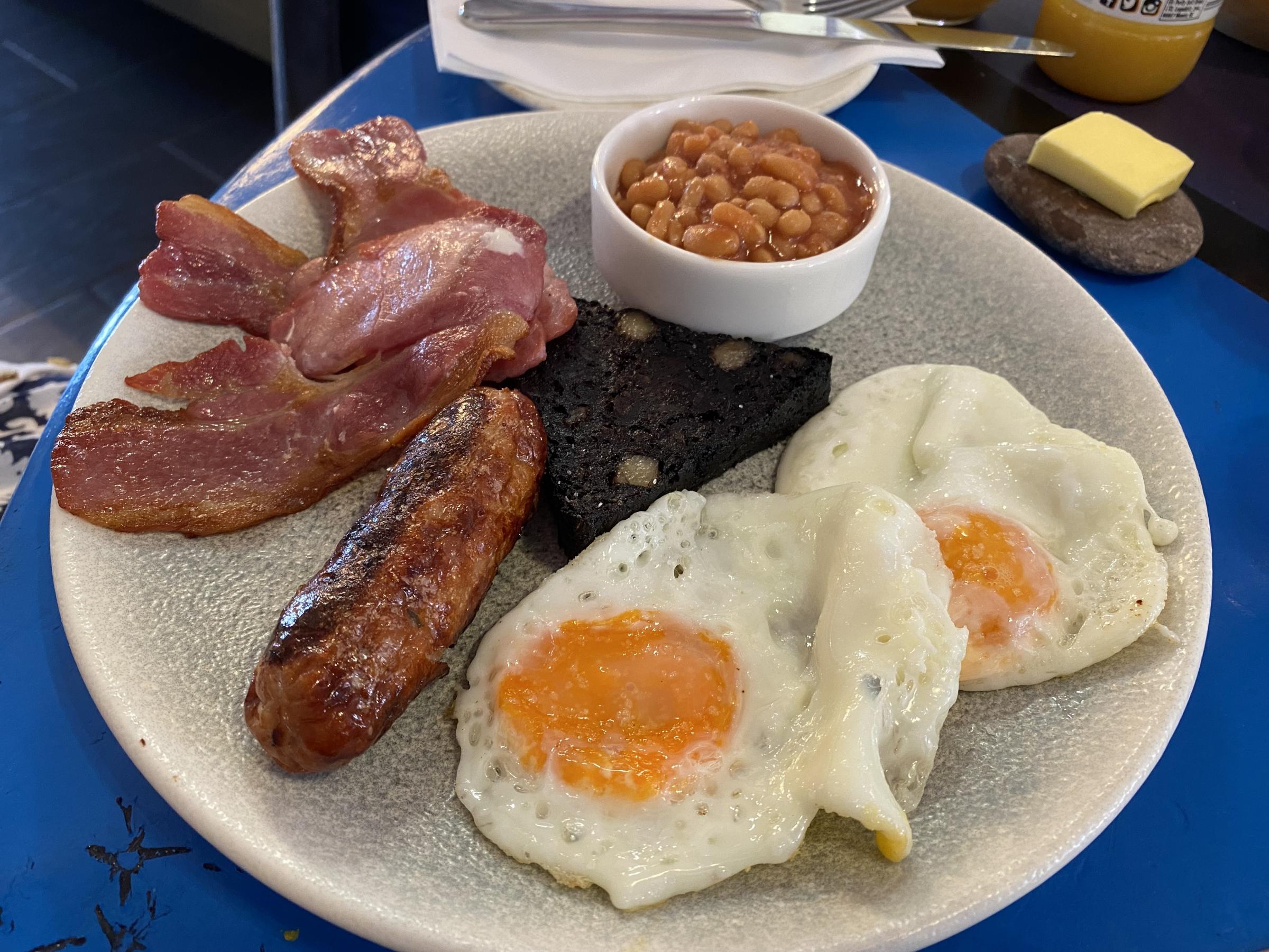 The full breakfast at 1Twenty7 Café and Open Kitchen