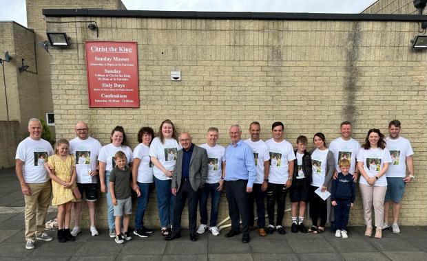 Darlington and Stockton Times: The team outside Christ the King church in Thornaby