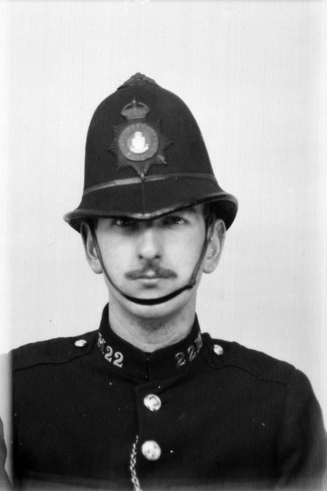 PC Bill Kitching on appointment as a Police Constable in 1945